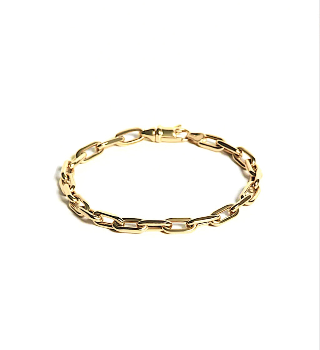 14K Oval Link bracelet