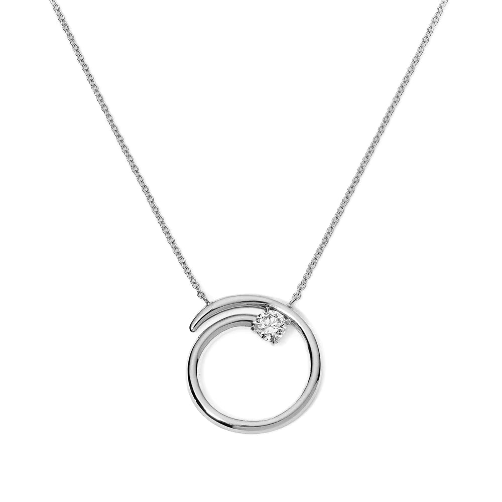 Circular Diamond Necklace