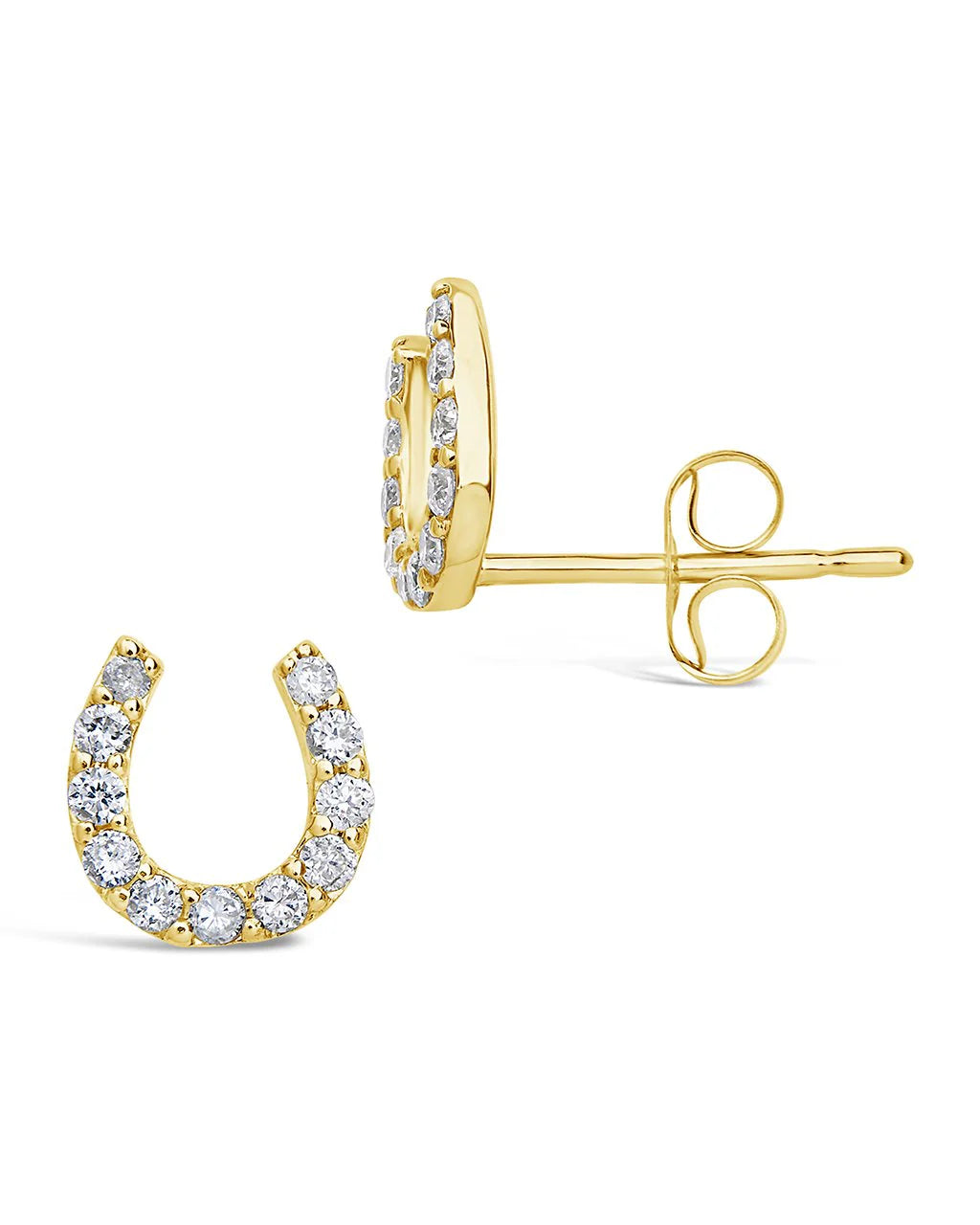 Diamond Horse shoe studs