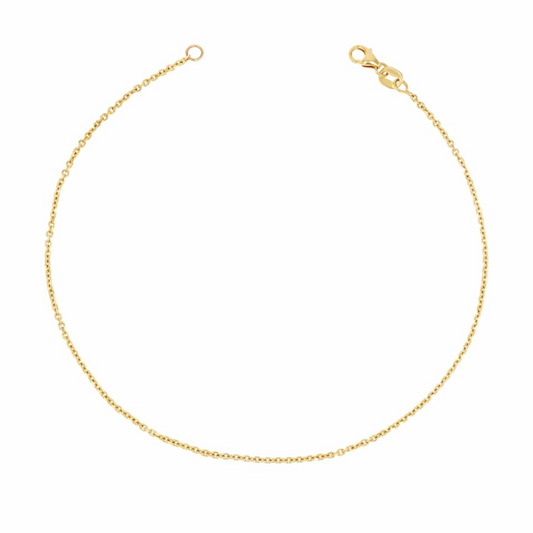 Cable 14K anklet