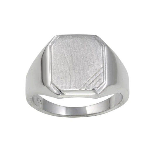 Silver signet ring