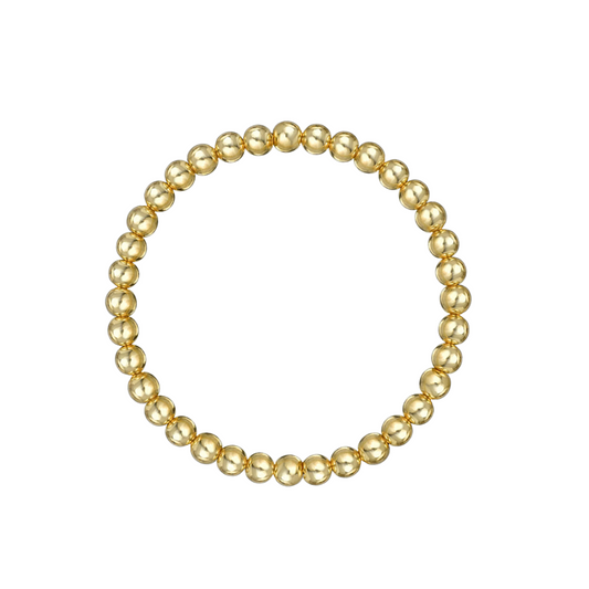 5mm gold bead bracelet