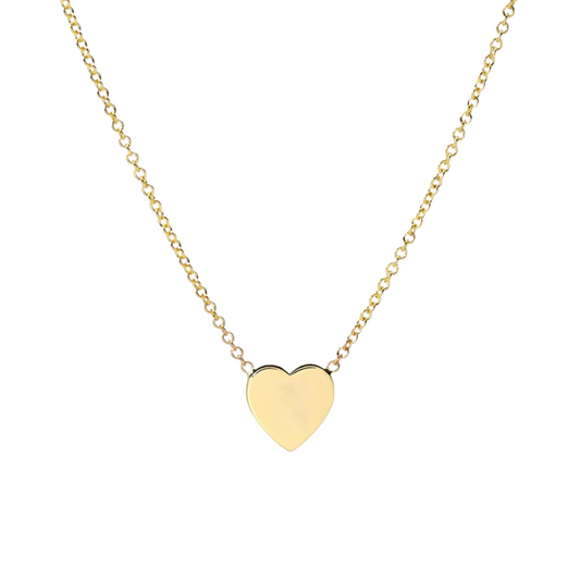 14K Gold heart necklace
